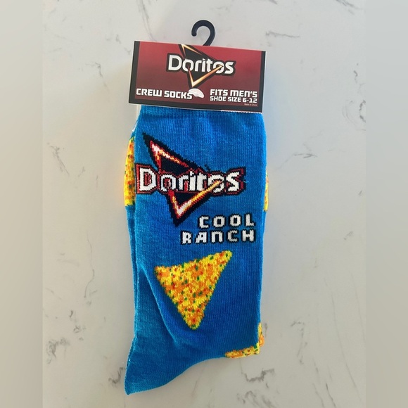 Doritos Cool Ranch Crew Socks – Fits Men’s Shoe Size 6–12 | NWT - Picture 2 of 4